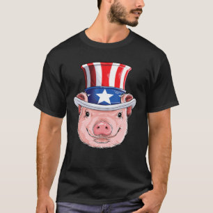 Camiseta 4 De Julio Tío Sam Hombres Bandera Americana
