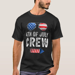 Camiseta 4 de julio Tripulación al juego de ropa de familia