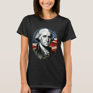 Camiseta 4 de julio USA George Washington Pintura activada