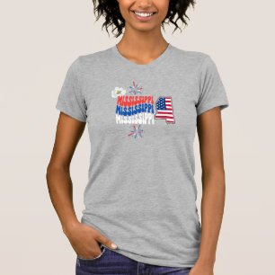 Camiseta 4 de julio/verano/Mississippi