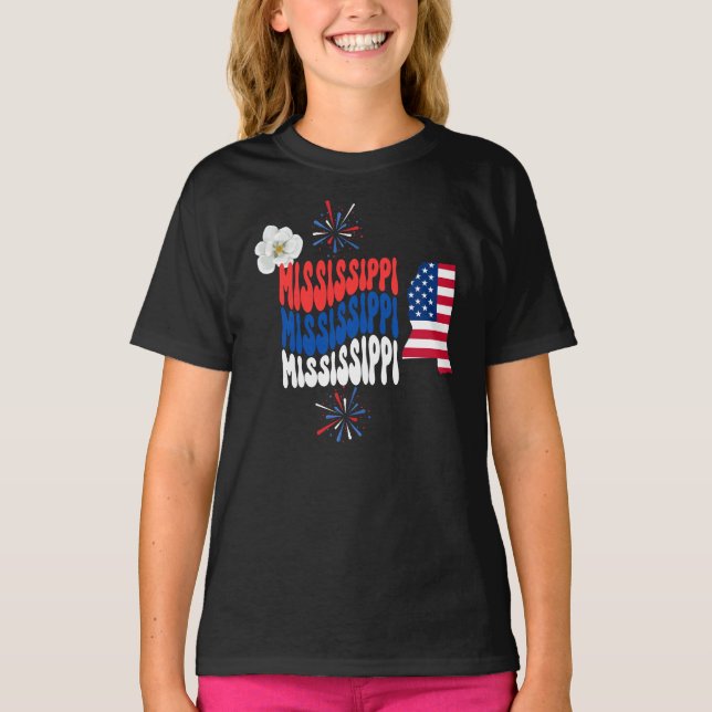 Camiseta 4 de julio/verano/Mississippi (Anverso)