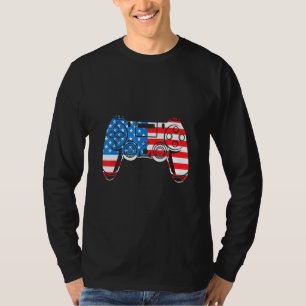 Camiseta 4 De Julio Video Game Gamer Controller American F
