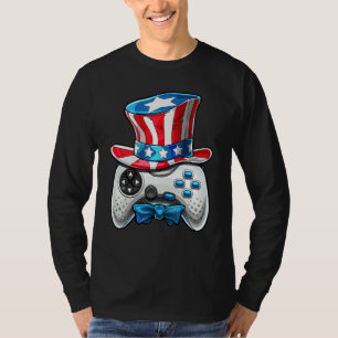 Camiseta 4 De Julio Videojuego Bandera Americana Tío Sam Ga