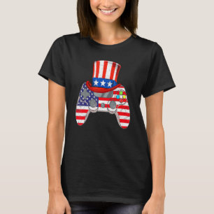 Camiseta 4 De Julio Videojuego Bandera Americana Tío Sam Ga