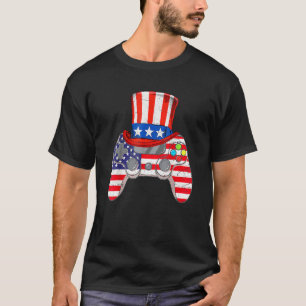 Camiseta 4 De Julio Videojuego Bandera Americana Tío Sam Ga