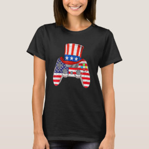 Camiseta 4 De Julio Videojuego Bandera Americana Tío Sam Ga