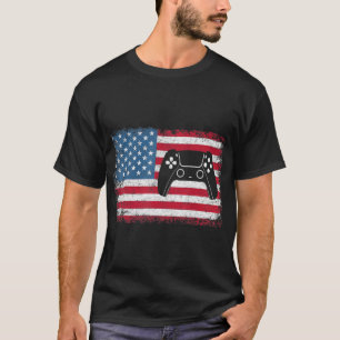 Camiseta 4 De Julio Videojuego Niños Hombres EEUU
