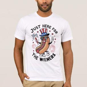 Camiseta 4 De Julio Wieners Bandera Estadounidense Patrióti