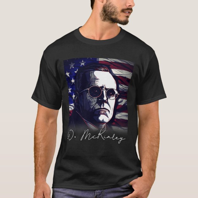 Camiseta 4 De Julio William McKinley Presidente de Estados  (Anverso)