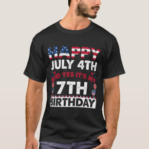 Camiseta 4 de julio y sí, es mi sétimo aniversario de indep