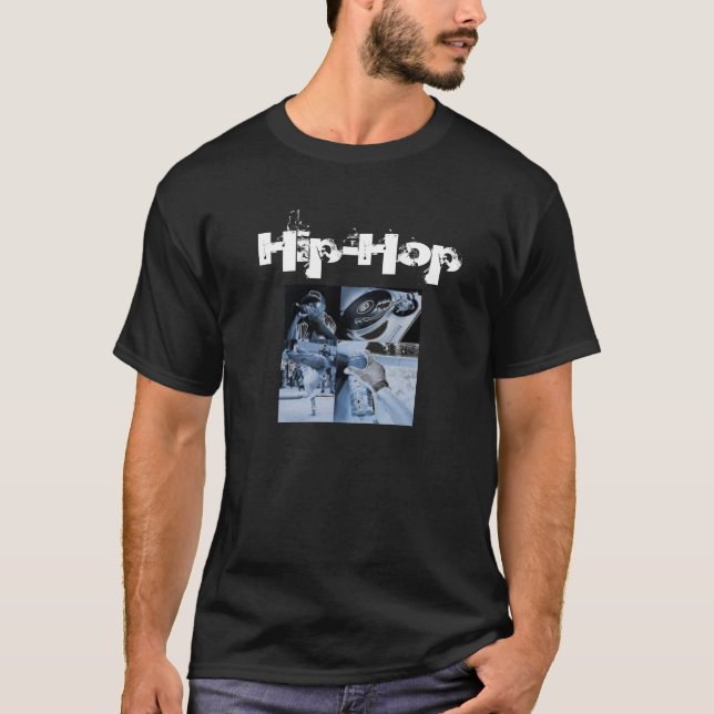 Camiseta 4 elementos de Hip Hop (Anverso)
