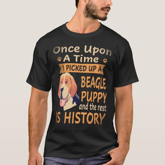 Camiseta 4 Érase Una Vez -  Cachorro Beagle Beagle (Anverso)