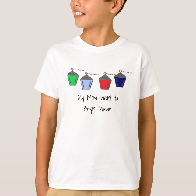Camiseta 4 faroles Mamá Bryn Mawr niños blancos (Anverso)