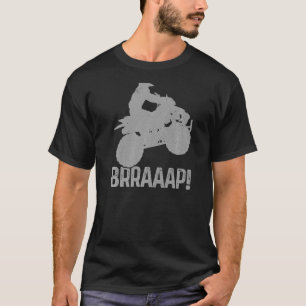 Camiseta 4 Freno en Ruedas Quad Bike Atv Riding Vintage Hom