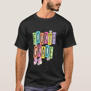 Camiseta 4° grado de vuelta a la escuela Coquette Bow para