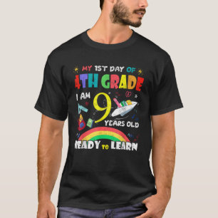 Camiseta 4° grado de vuelta al primer día de clases 9 años