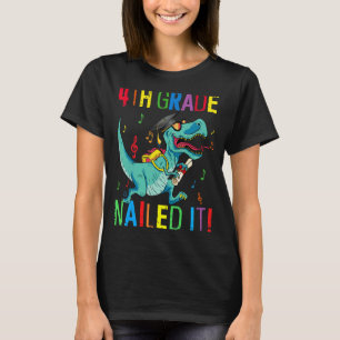 Camiseta 4° Grado En El Que Se Puso El Rex De Dinosaurio En