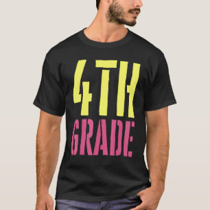 Camiseta 4° Grado Feliz Primer Día de Escolares hombres muj