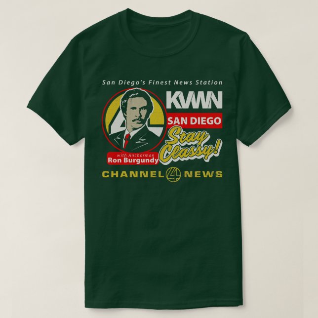 Camiseta 4 KVWN San Diego (Diseño del anverso)