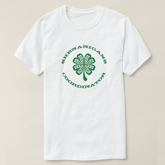 Camiseta 4 Leaf Clover - Coordinador de Shenanigans (Diseño del anverso)