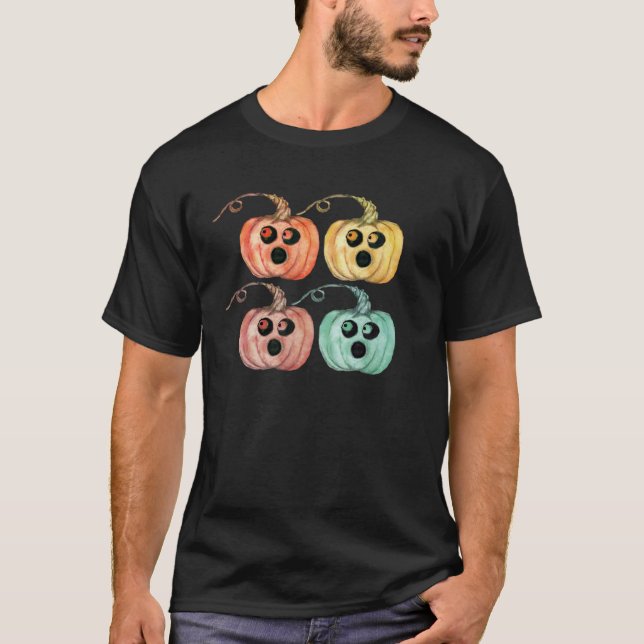 Camiseta 4 Little Pumpkins ~ Halloween Jack o Lanterns (Anverso)