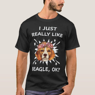 Camiseta 4 Me gusta mucho Beagle