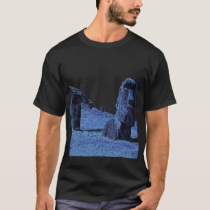 Camiseta 4 Moai, Easter Island T
