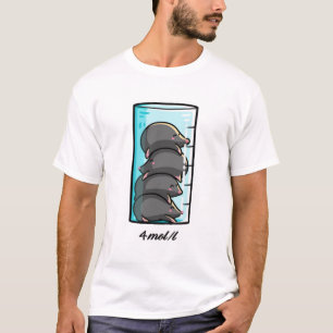 Camiseta 4 moles por litro de Chiste científico de química