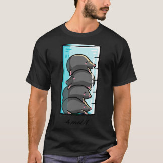 Camiseta 4 Moles Por Litro Química Ciencia Chiste familia