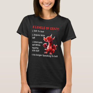 Camiseta 4 Niveles De Conversaciones Locas Con Autodefensas