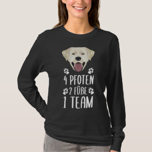 Camiseta 4 Paws 2 Pies 1 Equipo Labrador Recuperador