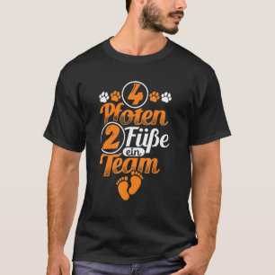 Camiseta 4 Paws A 2 Pies Un Equipo Porteador De Perro Motif