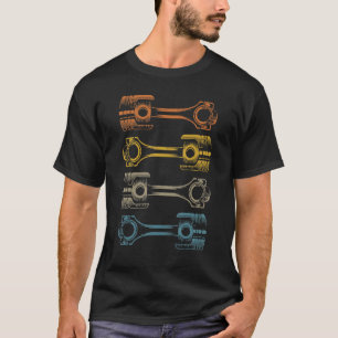 Camiseta 4 Pistones Motor de Cuatro Cilindros Ingeniero Mec