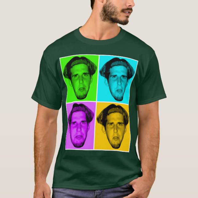 Camiseta ¡4 robos!!! (camisa oscura) (Anverso)