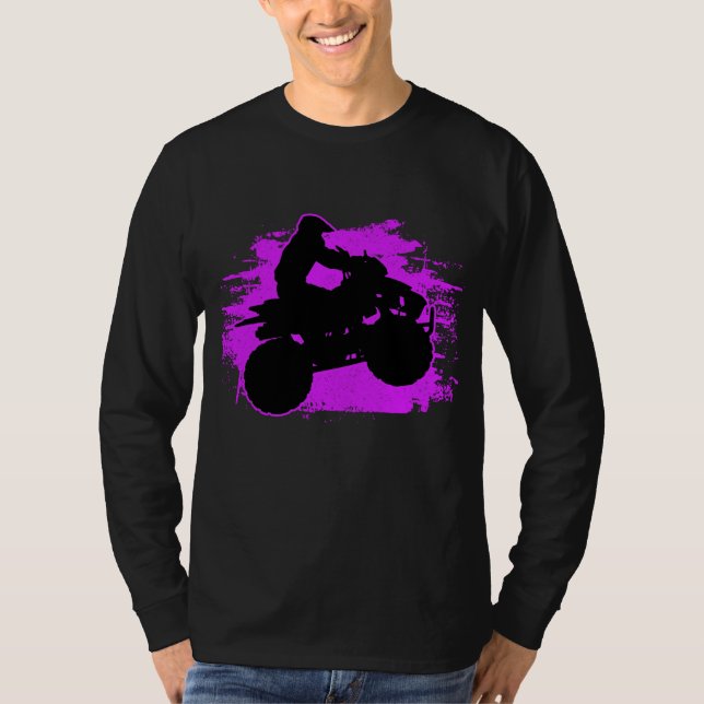 Camiseta 4 Ruedas de cuatro ruedas bicicleta rosa ATV Regal (Anverso)
