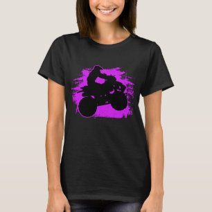 Camiseta 4 Ruedas de cuatro ruedas bicicleta rosa ATV Regal