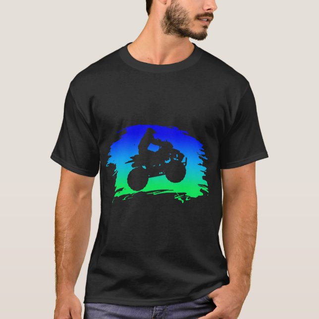 Camiseta 4 Ruedas Quad Bike ATV Riding Gift Hombres (Anverso)