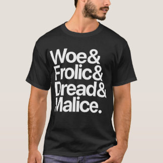 Camiseta 4 temperamentos: Woe & Frolic & Dread & Malice