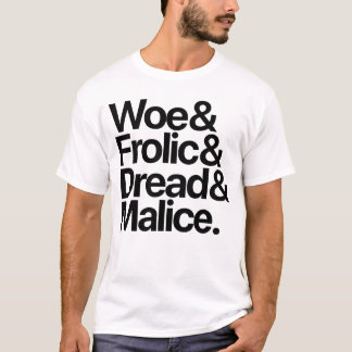 Camiseta 4 temperamentos: Woe & Frolic & Dread & Malice