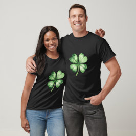 Camiseta 4 trébol de hoja con suerte