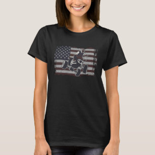 Camiseta 4 Wheeler ATV Quad Carreras Rider Bandera Estadoun