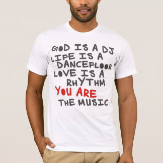 Camiseta 4DJS God is a dj life is a dancefloor