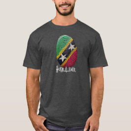 Camiseta 4Ever Thumbprint Mens TShirt - St Kitts Nevis