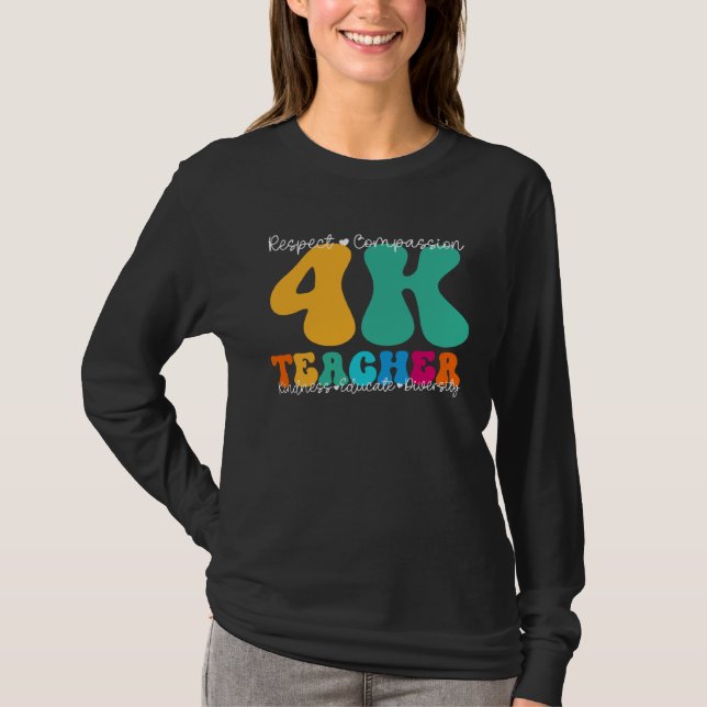 Camiseta 4K Teacher Appreciation Week Back to School (Anverso)