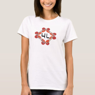 Camiseta 4L- Vida cariñosa grande viva - mariposa
