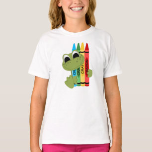 Camiseta #4Lil Lady Frog Bella Ringer T-Shirt