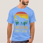 Camiseta 4th Birthday Gift Boy Dinosaur 4 Year Old Awesome<br><div class="desc">4th Birthday Gift Boy Dinosaur 4 Year Old Awesome Since 2018  .</div>
