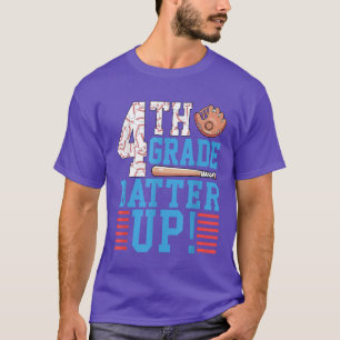 Camiseta 4th Grade Back To School 4th Grade Batter Up Baseb
