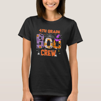 Camiseta 4th Grade Boo Crew Teachers Students Halloween Cos