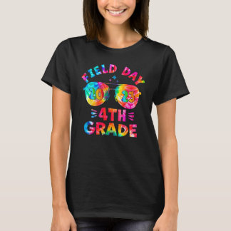 Camiseta 4th Grade Field Day 2023 Tie Dye Sunglasses Teache